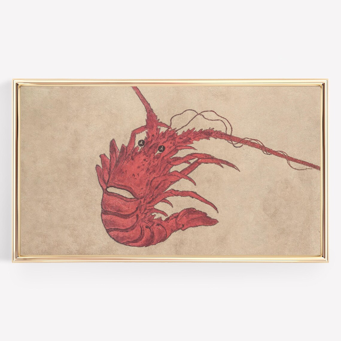 Lobster Neutral Coastal Art For TV - Image 4