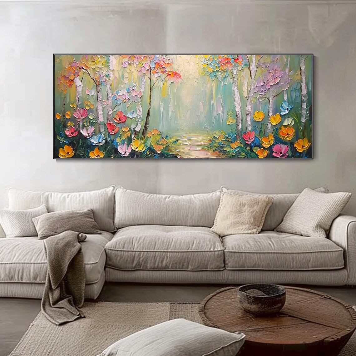 Original Forest 3D Texture Mural, Spring Path Scenery - Image 5