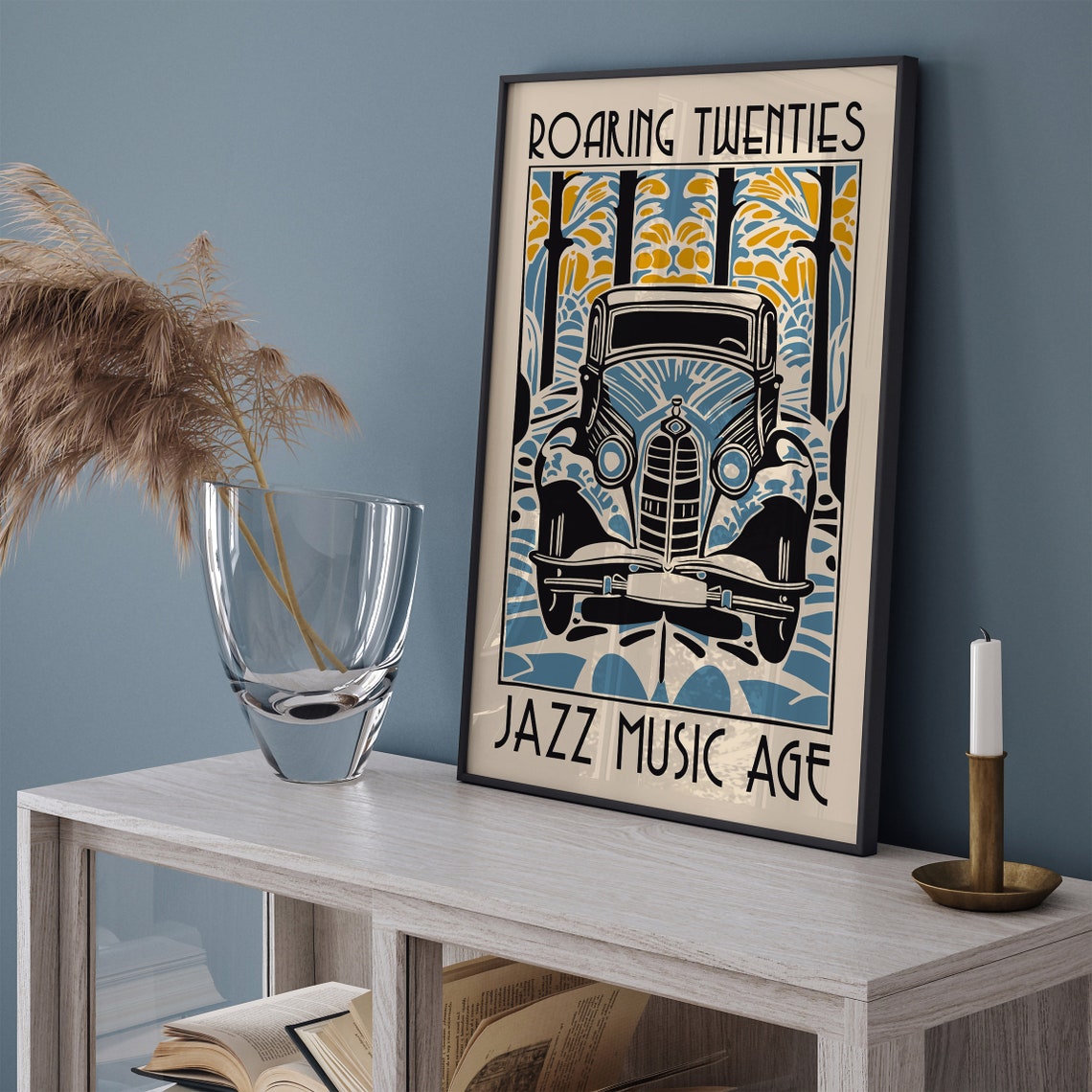 Vintage Car Poster 1920s Poster Jazz Poster Music Print Art Deco Poster Retro Print Vintage Travel Poster Literary Gifts Music Gift - Image 4