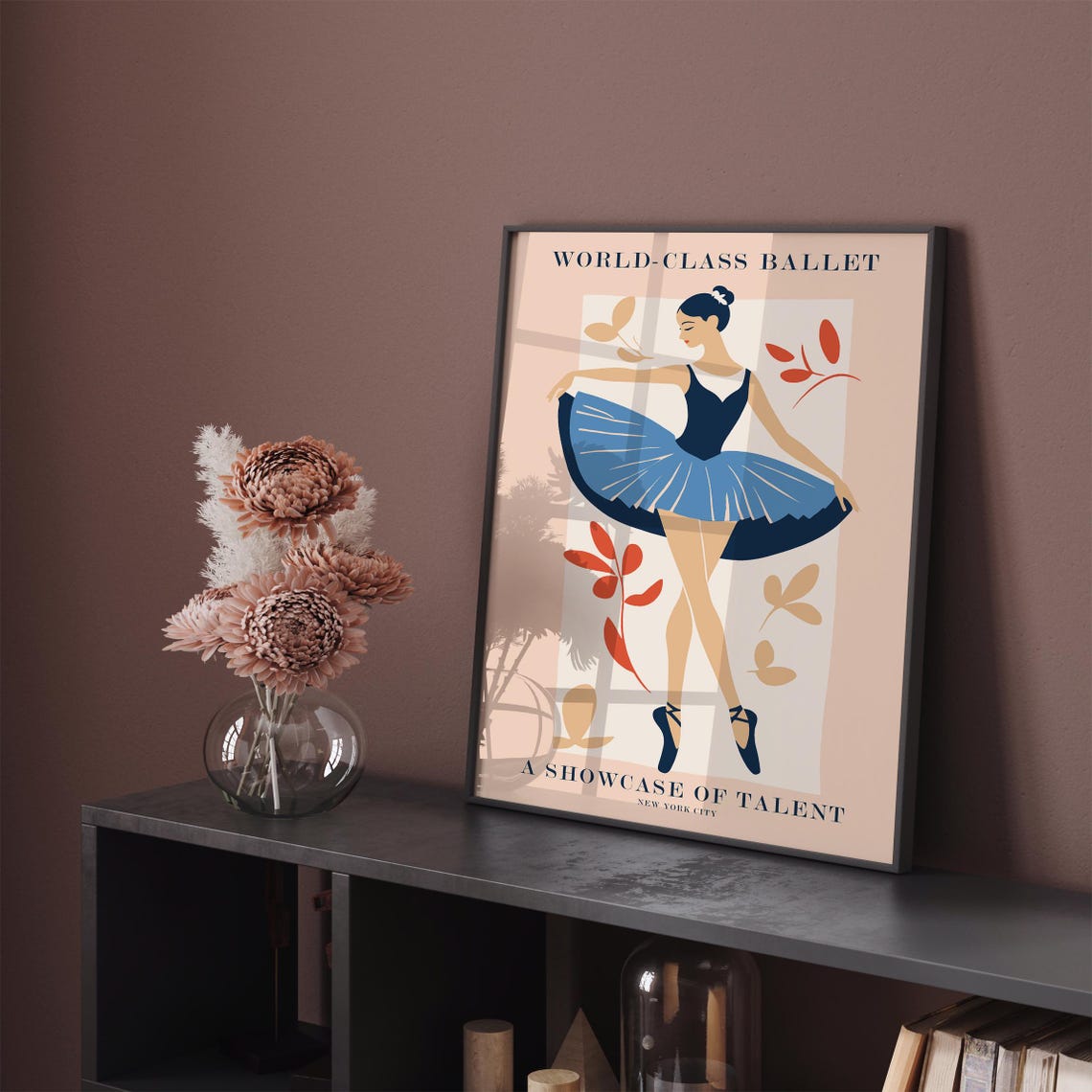 World-Class Ballet New York City Blue Tutu Dancer Showcase Poster - Image 3
