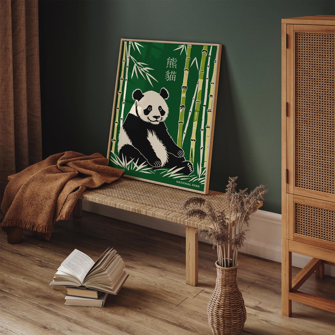 Chengdu National Park Giant Panda Green Bamboo Forest Travel Poster - Image 4