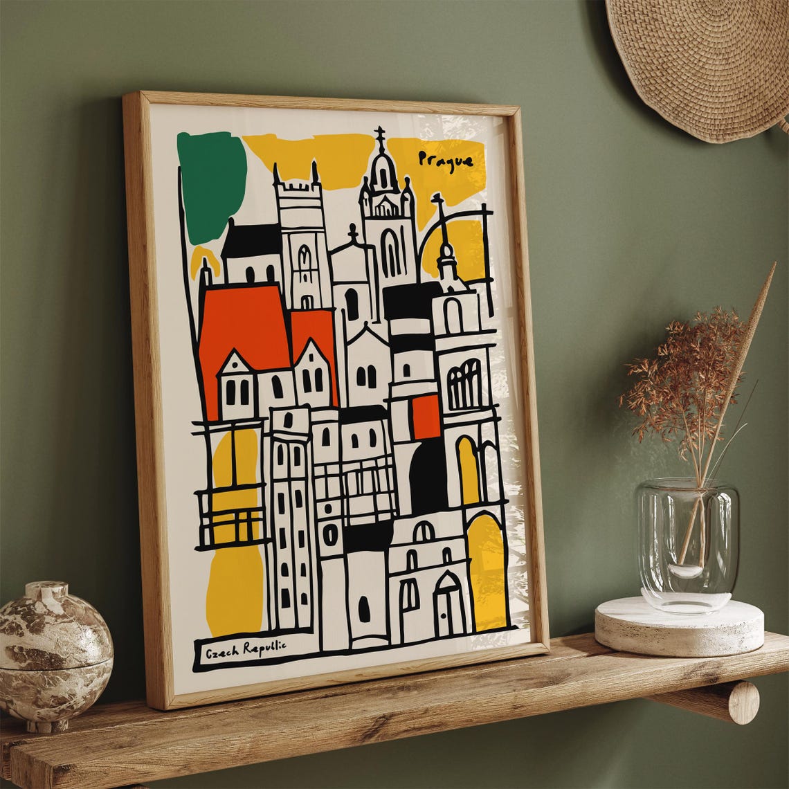 Blue Cote Dazur Poster French Riviera Print French Travel Wall Art Modern Landscape Print Honeymoon Gift 24x36 20x30 Hotel Room Decor - Image 2