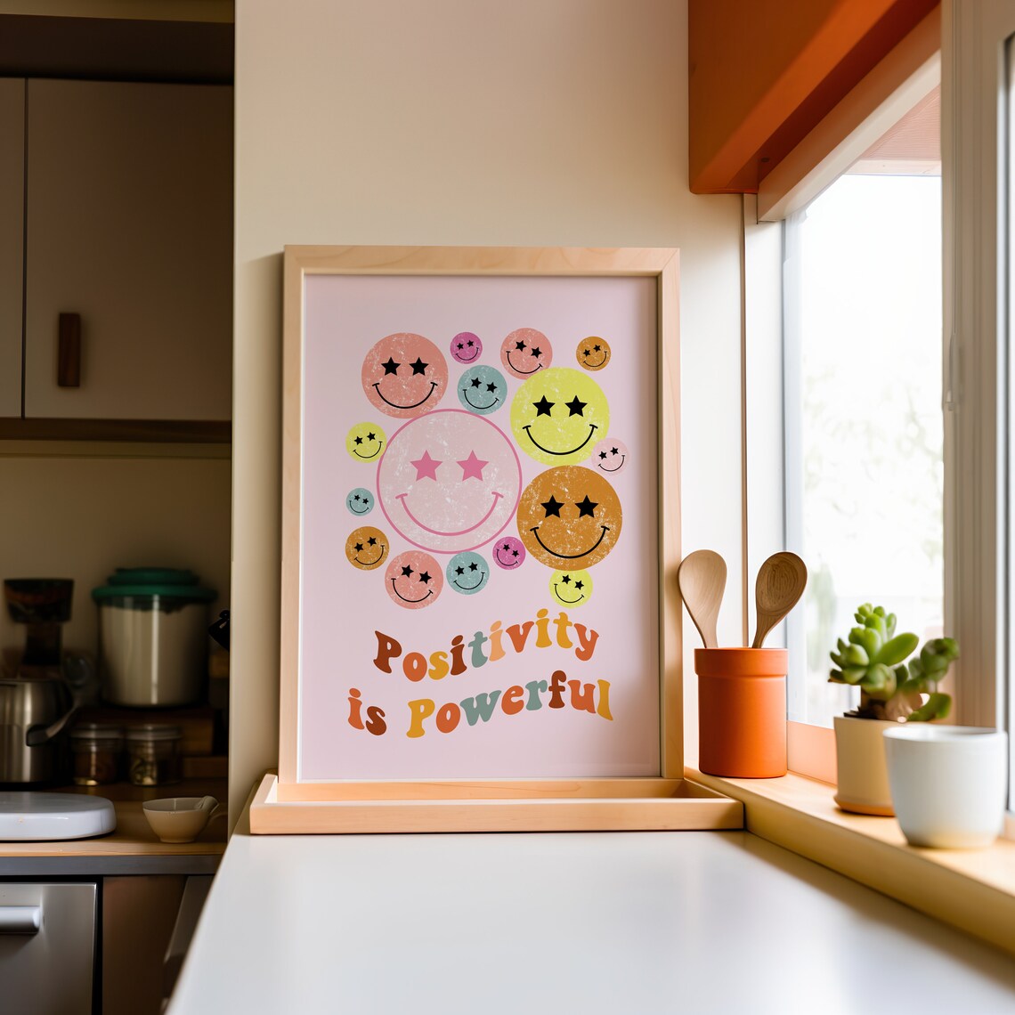 Cute Positive Inspirational Retro Poster Print - Image 3