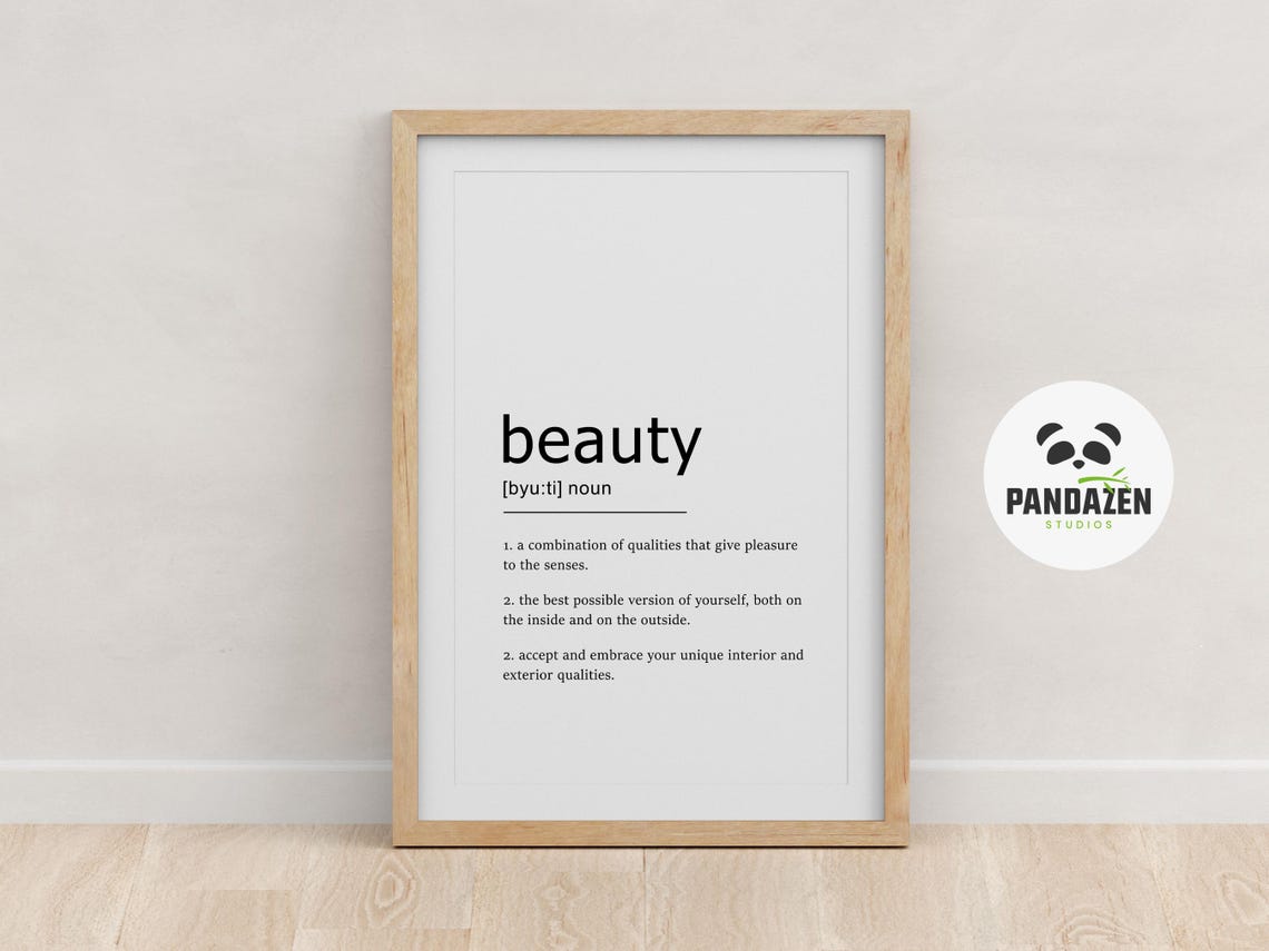 Beauty Definition Best Version Of Yourself Affirmation Art Poster - Image 5