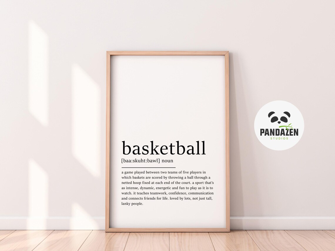 Basketball Definition - Teenager Gift, Poster Print - Image 3