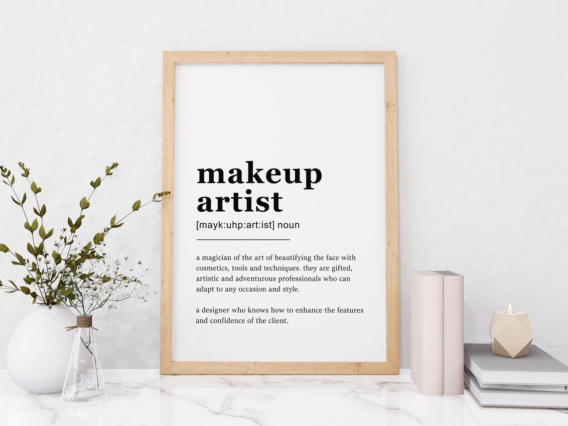 Makeup Artist Definition Elegant Typography Poster Gift for Beauty Professionals - Image 7