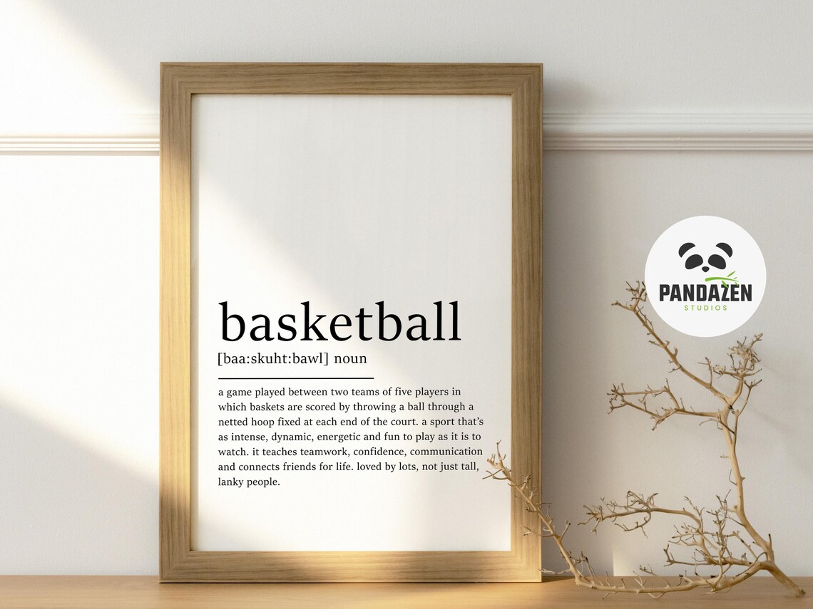 Basketball Definition - Teenager Gift, Poster Print - Image 4
