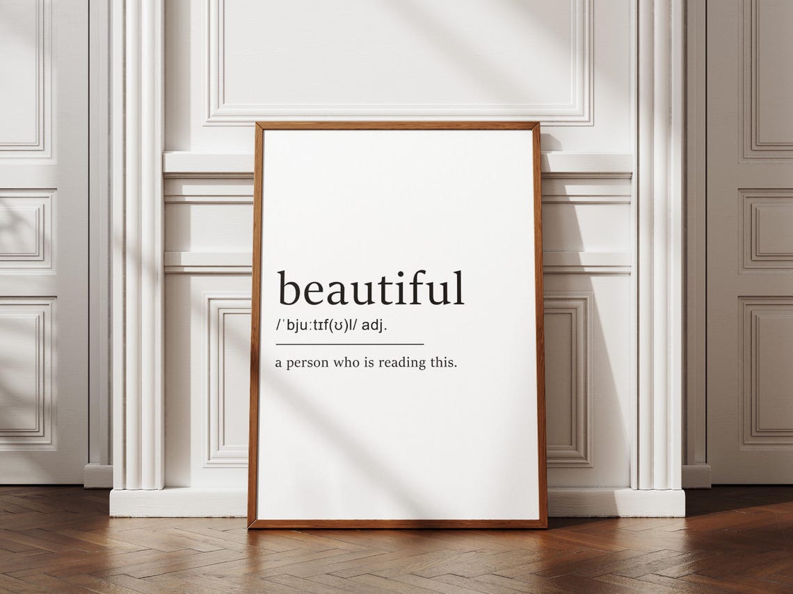Beautiful Definition Person Reading This Affirmation Art Poster - Image 3