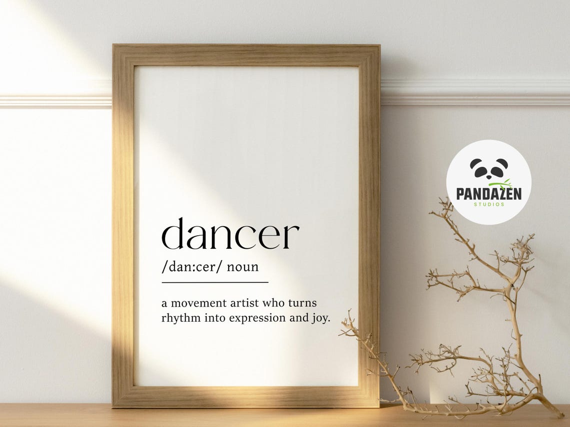 Dancer Definition Movement Artist Rhythm Expression Gift Poster - Image 2