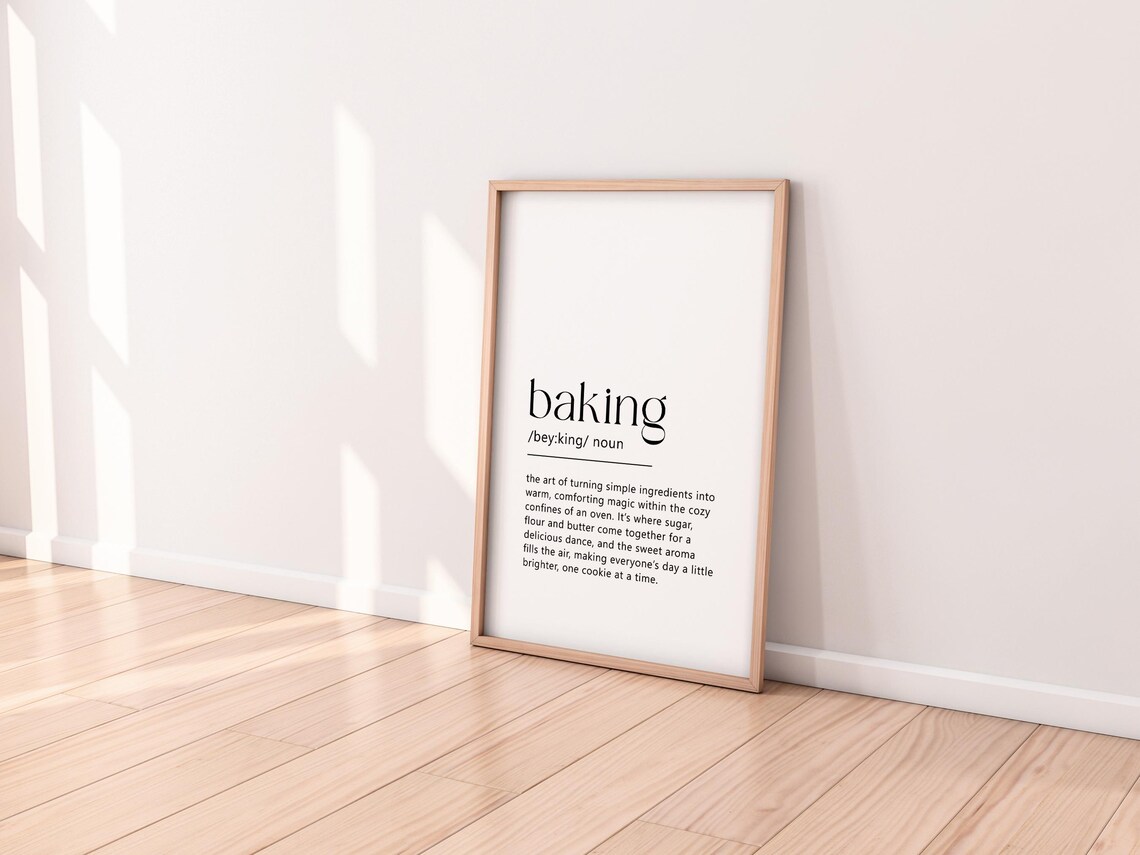 Baking Definition Poster, Baker Mom Holiday Gift - Image 7