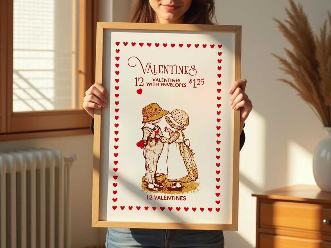 Retro Valentine Art Print, Cute Kitchen Decor - Image 3