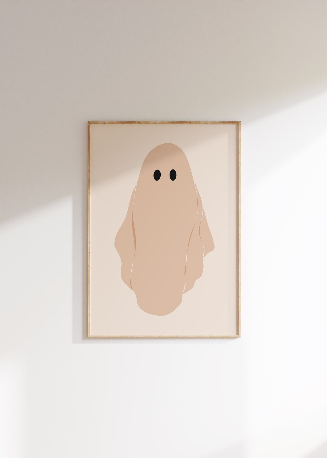 Minimalist Spooky Ghost Illustration, Halloween Art Print - Image 2