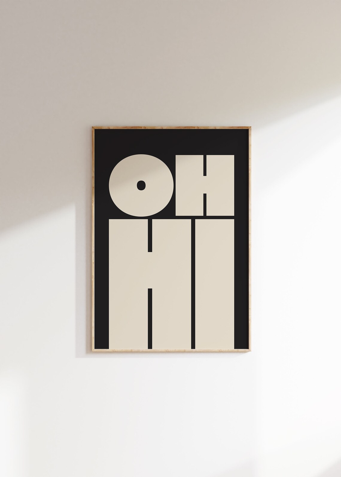 Oh Hi Typography Poster, Modern Gallery Wall Art - Image 2