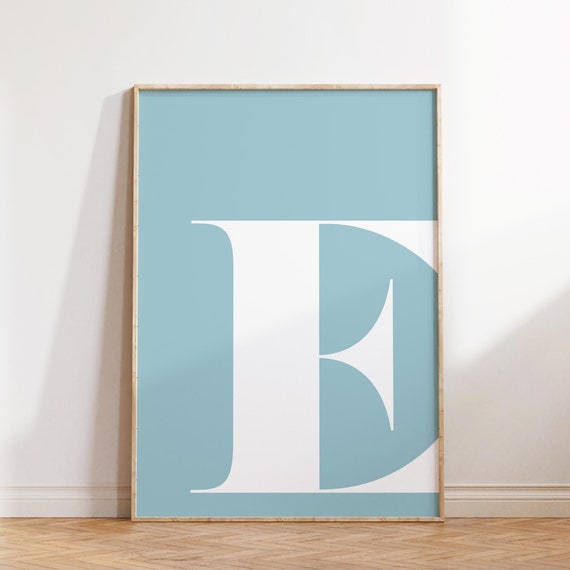 Letter E, Capital Alphabet Wall Decor
