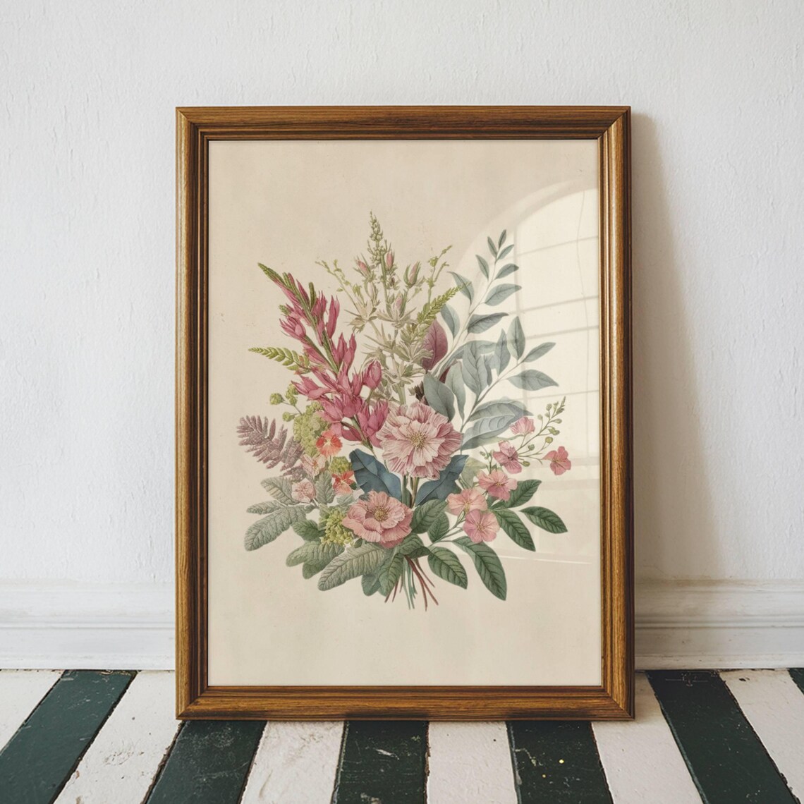 Floral Botanical Plants Wall Art Poster Print