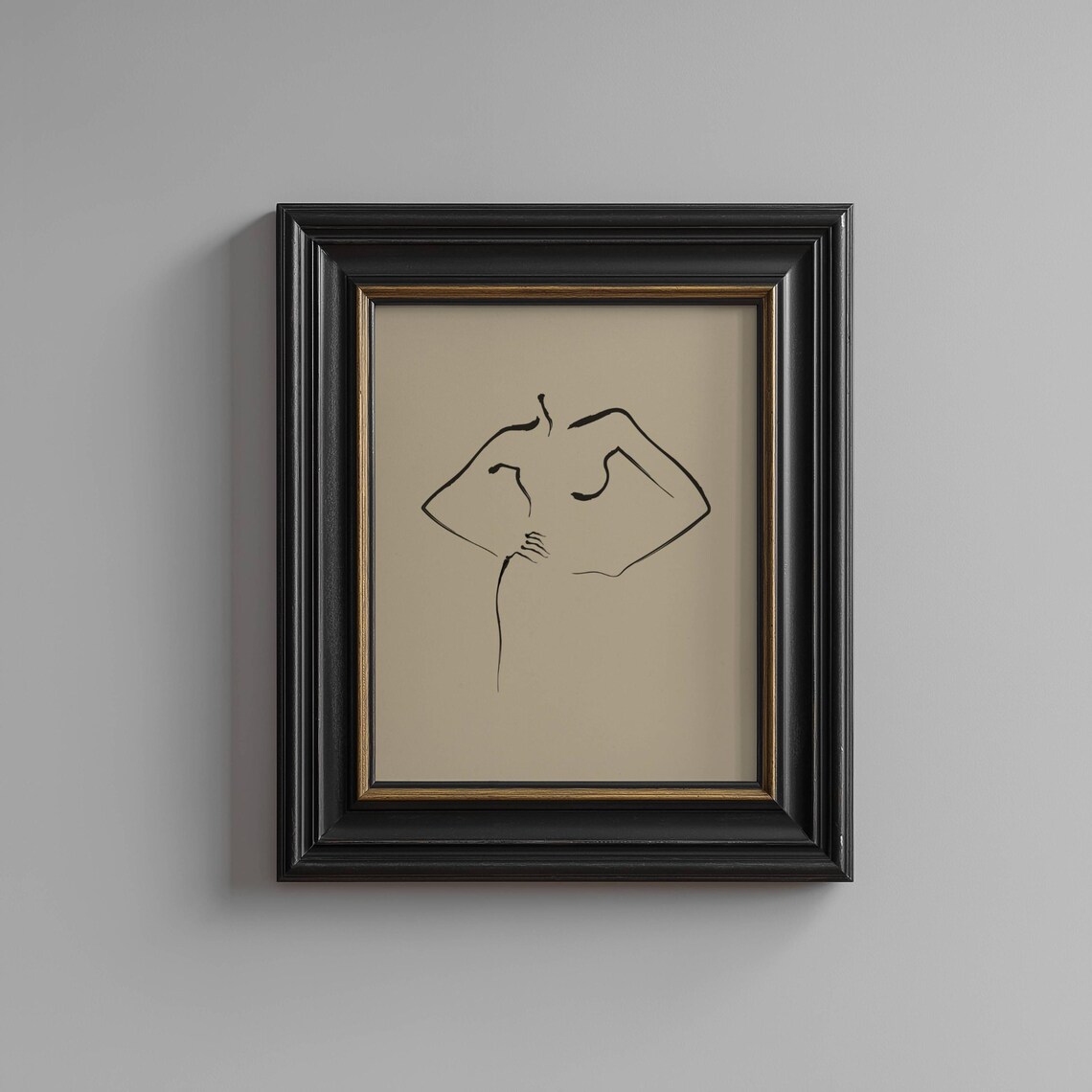 Minimalist Silhouette Art Wall Decor Beauty Salon Feminine Design Modern Print Boutique