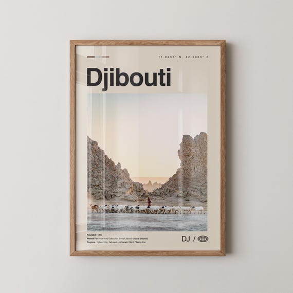Djibouti Print Wall Art Poster Photo Decor Country Africa