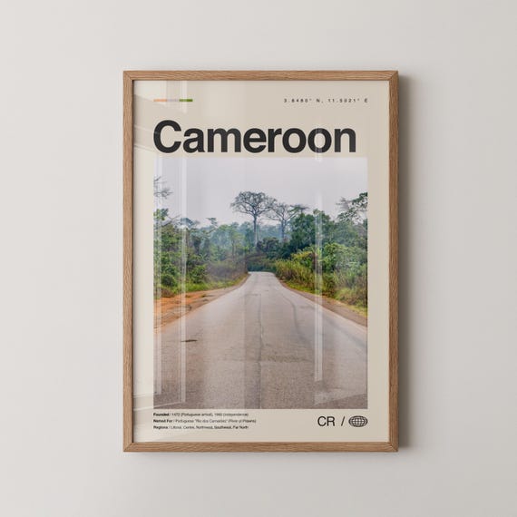 Cameroon Print Wall Art Poster Photo Decor Country Africa