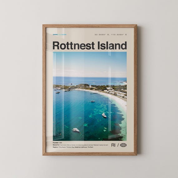 Rottnest Island Print Wall Art Poster Photo Australia