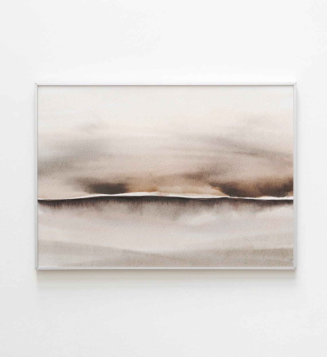 Watercolor Abstract Landscape Art Print, Minimalist - Image 2