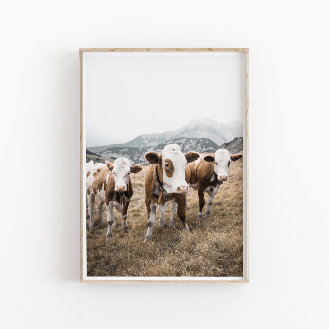 Cow Art Print, Modern Minimalist Poster Decor - Image 2