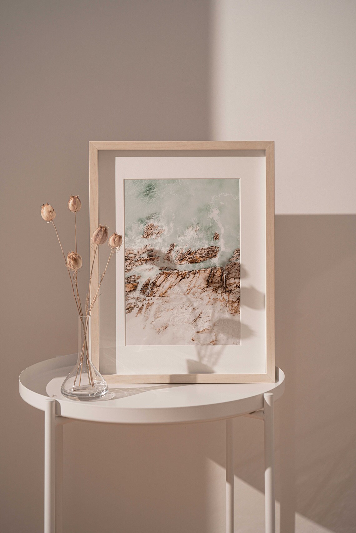 Beach Hut Photography Print, Modern Minimalist Poster - Image 3