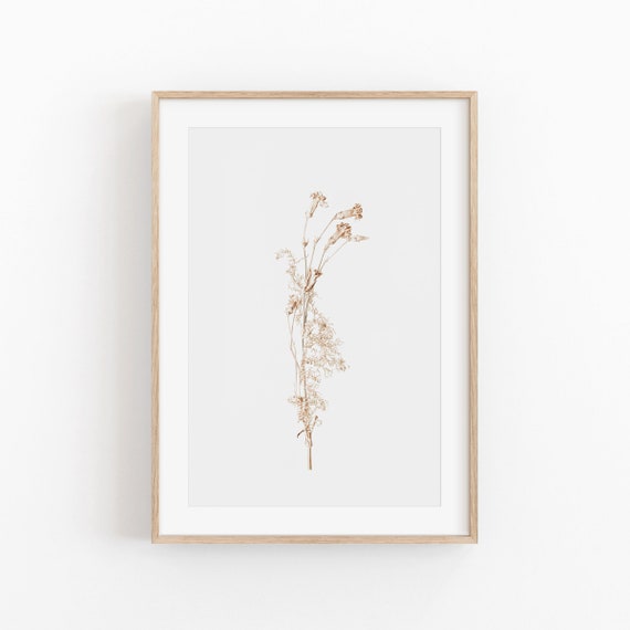 Farmhouse Botanical Plant Poster, Rustic Wall Art
