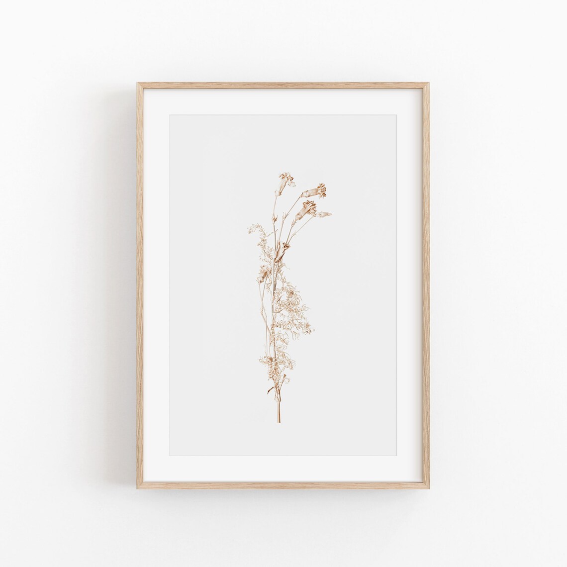 Farmhouse Botanical Plant Poster, Rustic Wall Art