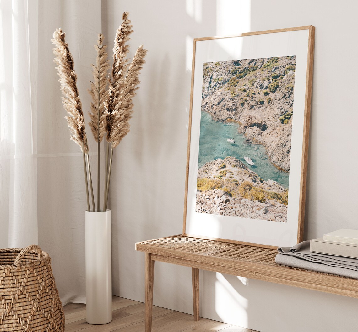 Spain Beach Poster, Mediterranean Andalusia Travel Art - Image 2