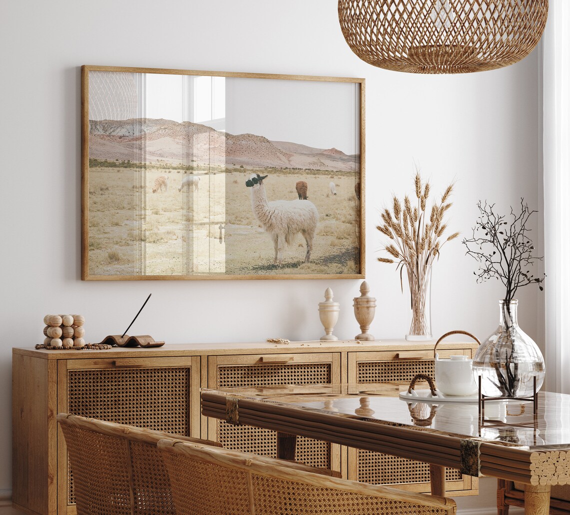 Lama Mountain Living Room Wall Art Print - Image 2