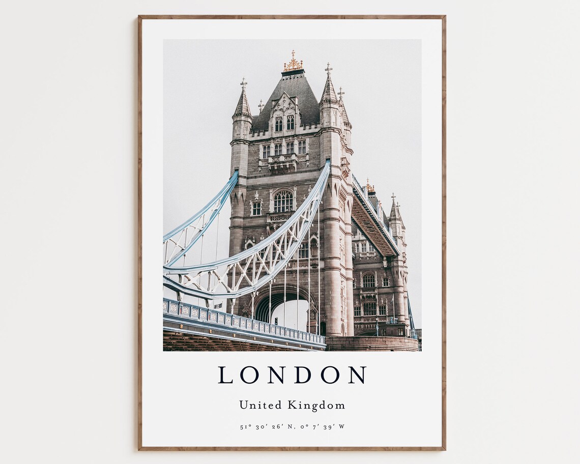 London Travel Poster, European City Wall Art