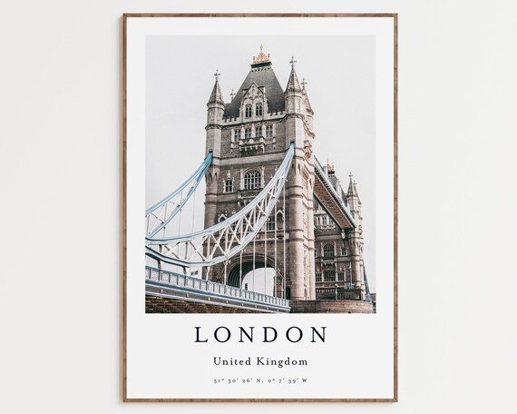 London Travel Poster, European City Wall Art
