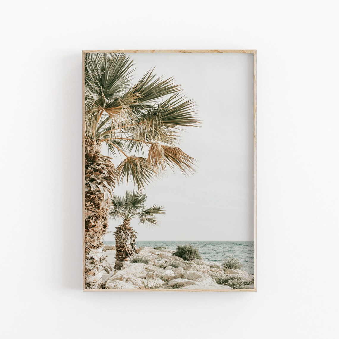 Palm Tree Art Print, Modern Minimalist Poster - Image 2
