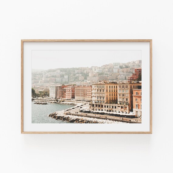 Naples City Print, Italy Cityscape Wall Art
