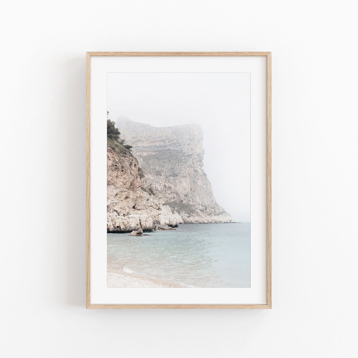 Beach Print Modern Minimalist Poster, Mediterranean Sea - Image 4