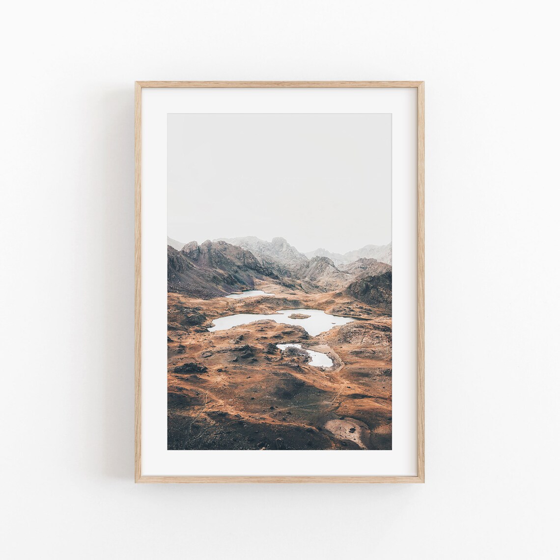 Mountain Pine Tree Minimalist Nature Poster Print