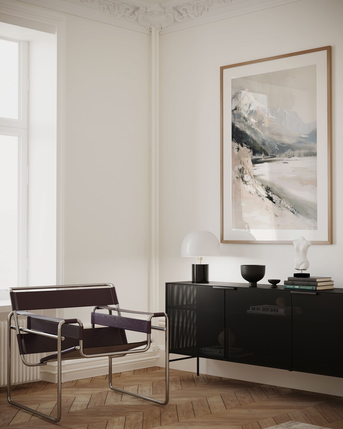 Abstract Mountain Minimalist Art Print, Poster - Image 2