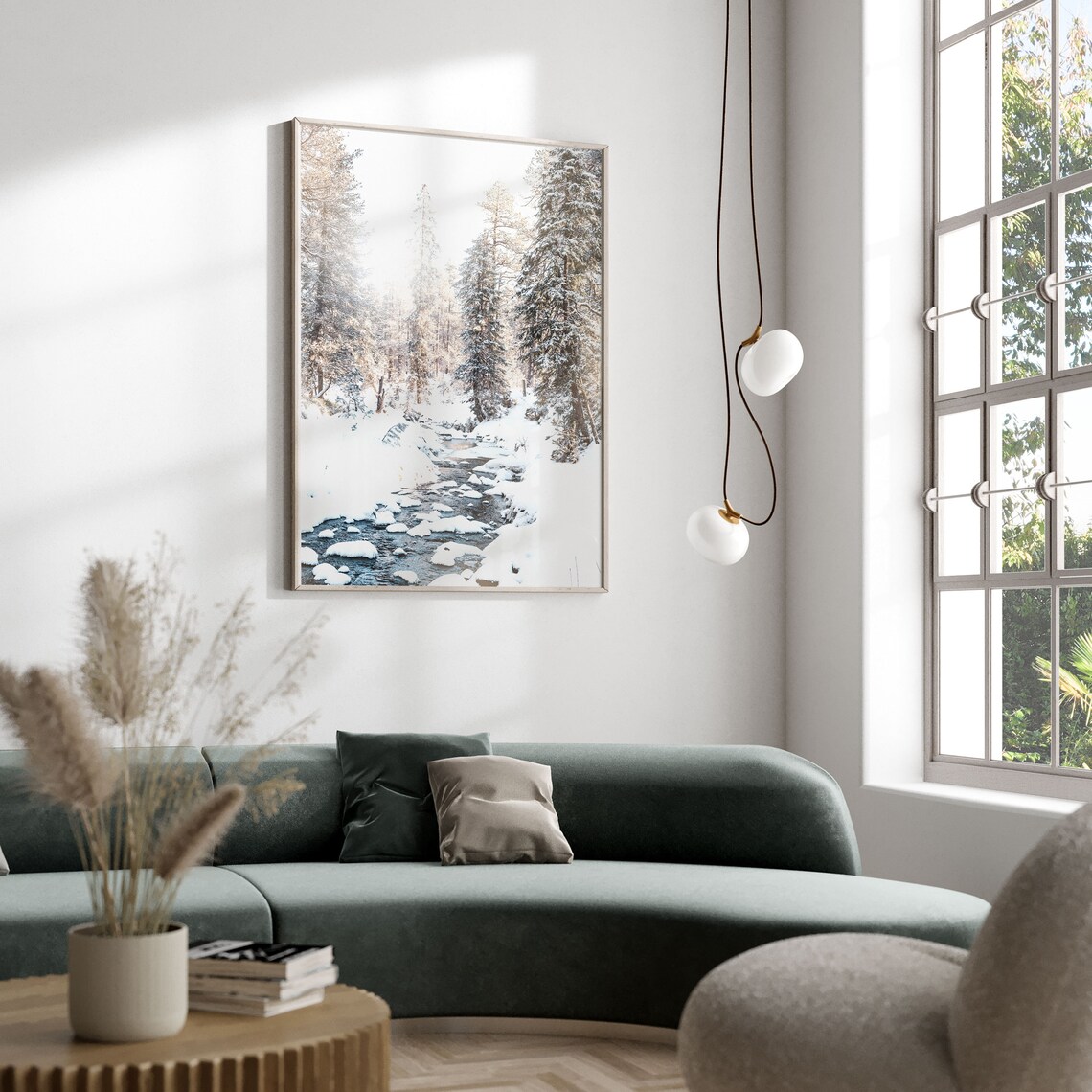 Winter White Forest, Snowy Trees Art Print - Image 3