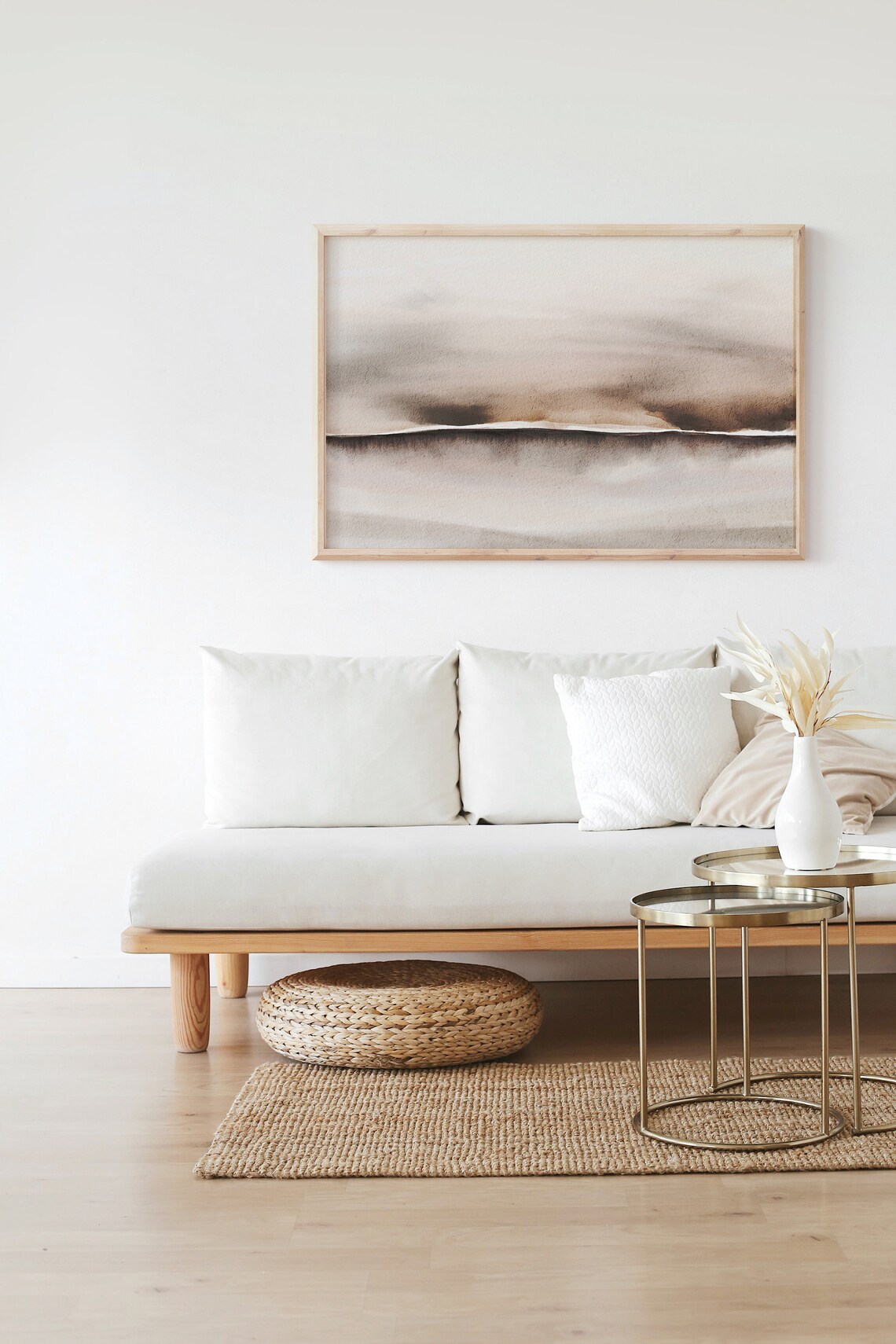 Watercolor Abstract Landscape Art Print, Minimalist - Image 3