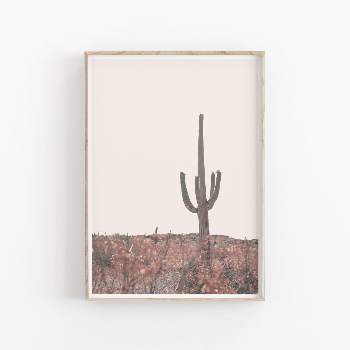 Cactus Print, Modern Minimalist Desert Art - Image 2