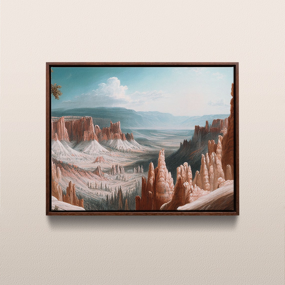 Bryce Canyon National Park Vintage Oil Painting Utah Usa Instant 146