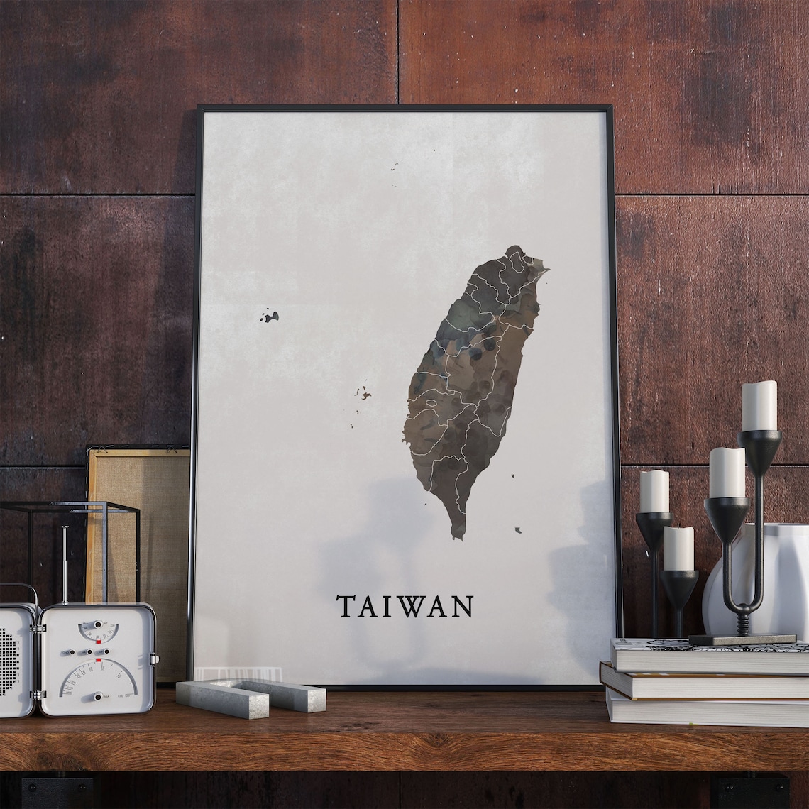 Taiwan Vintage Style Map Print, Travel Poster - Image 4