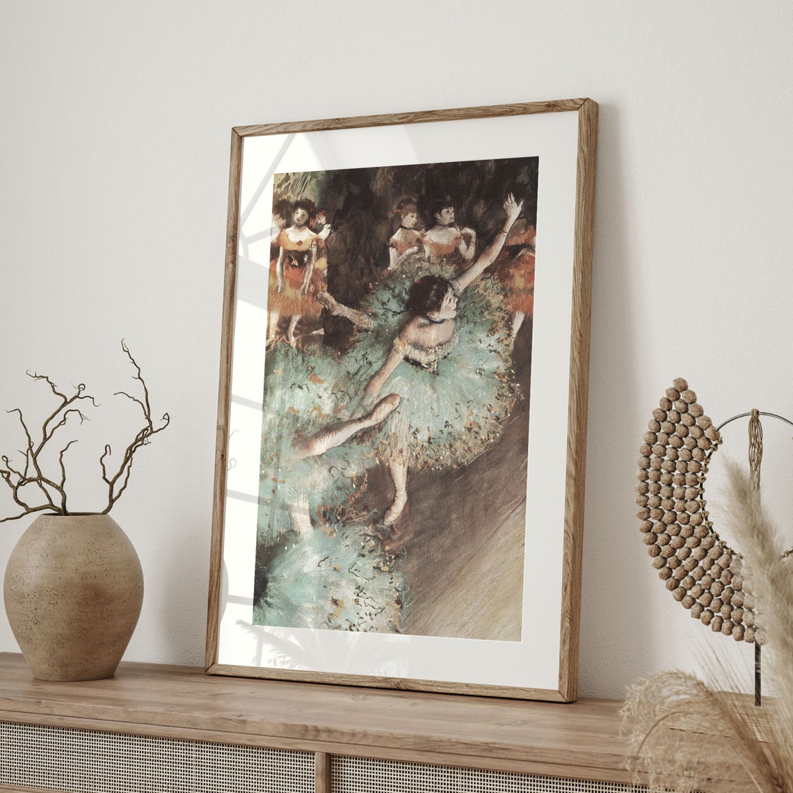 Edgar Degas 1878 Swaying Dancer Green Tutu Ballet Art Poster - Image 4