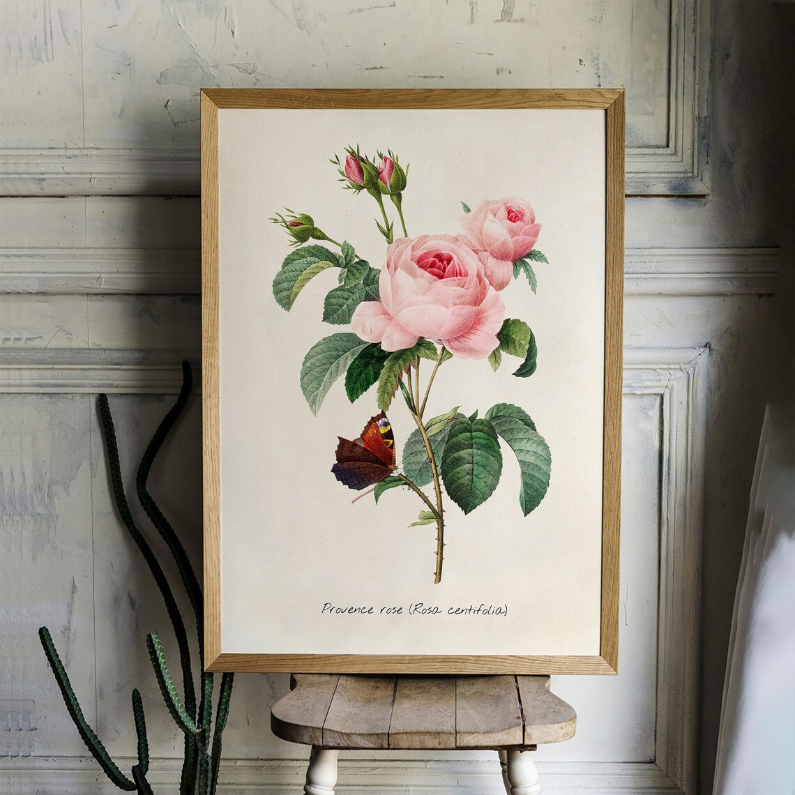Rose Vintage Botanical Victorian Poster Art Print - Image 2