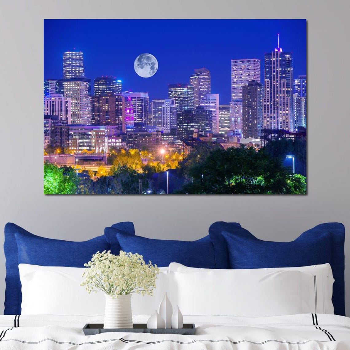 Denver Skyline Travel Poster - Image 2