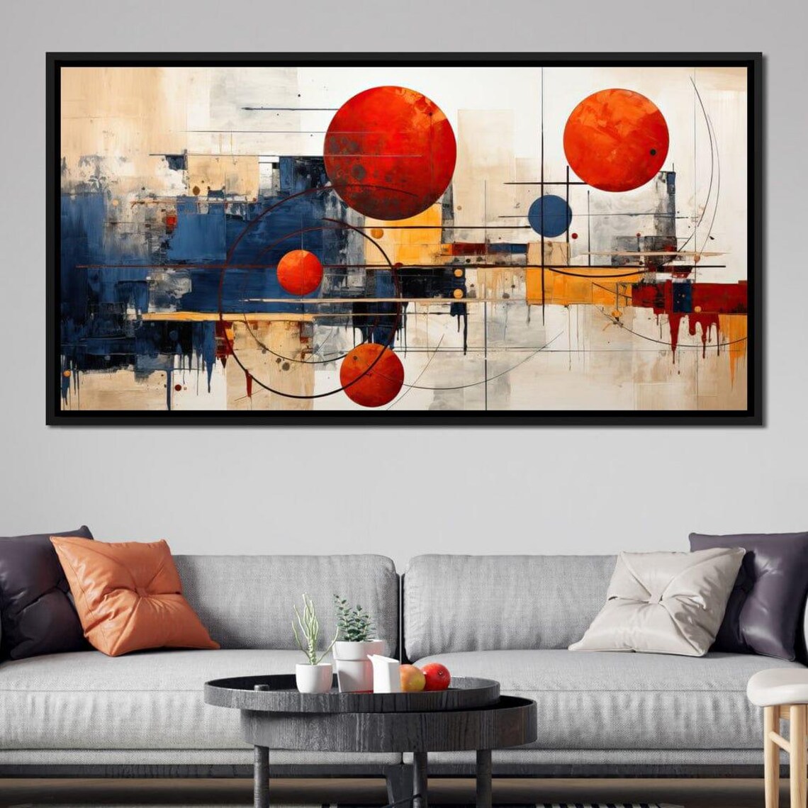 Golden Royal Geometric Harmony, Contemporary Art Print
