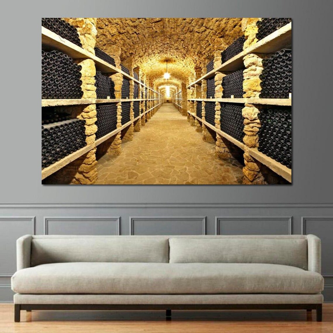 Wall Of Wine Bottles, Wine Art Print - Image 3