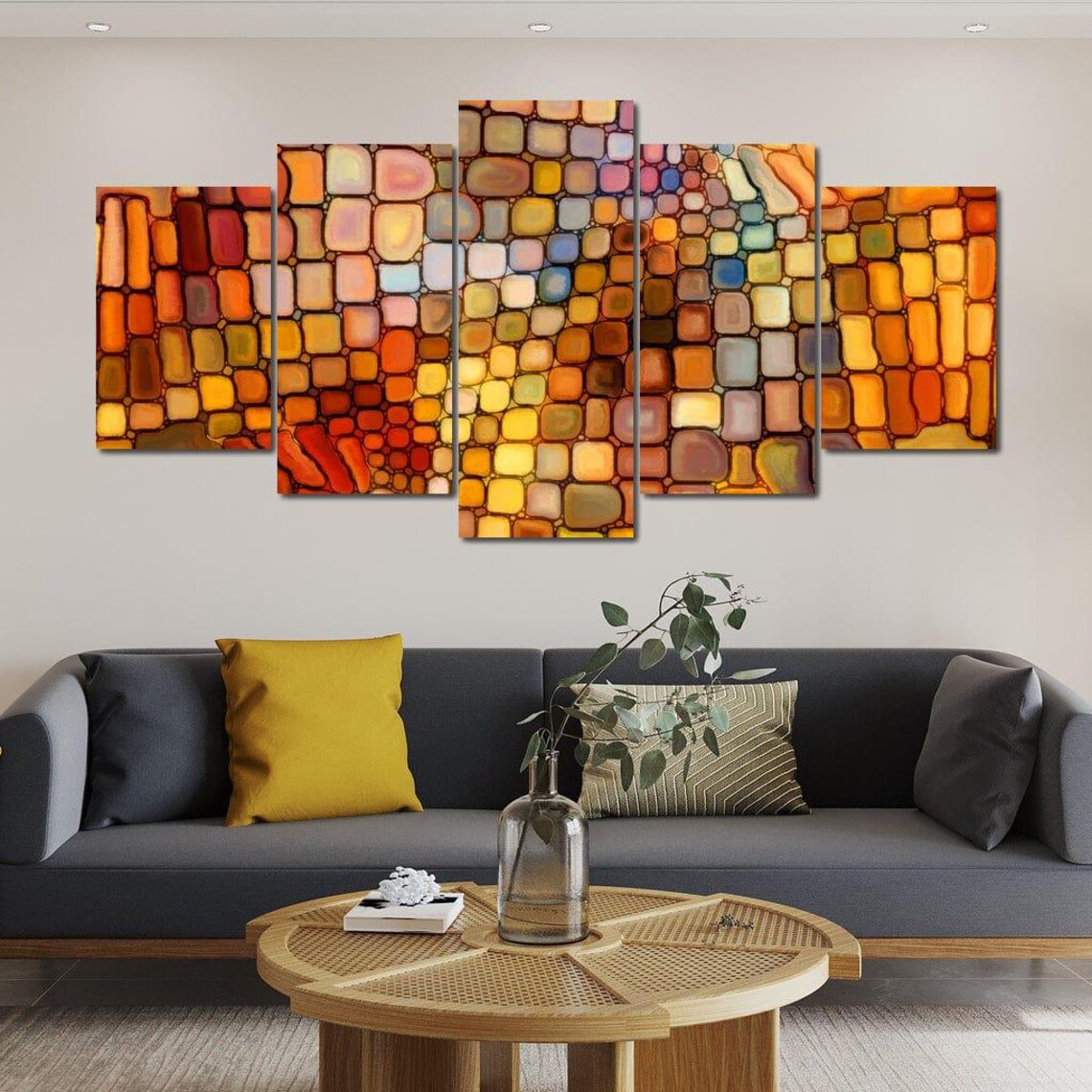 Abstract Fragments Geometric Wall Art Print