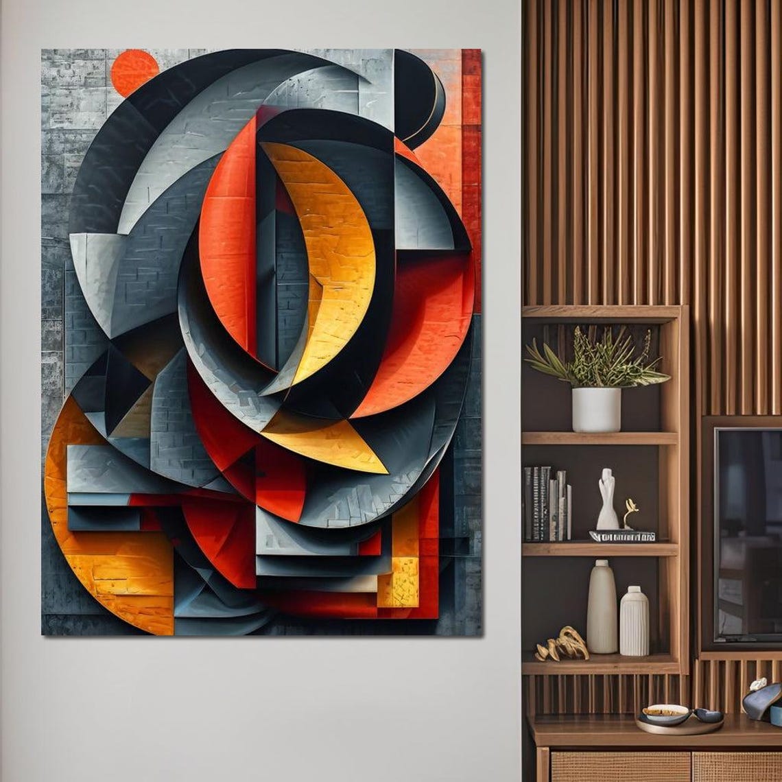 Colorful Modern Abstract Art - Image 3