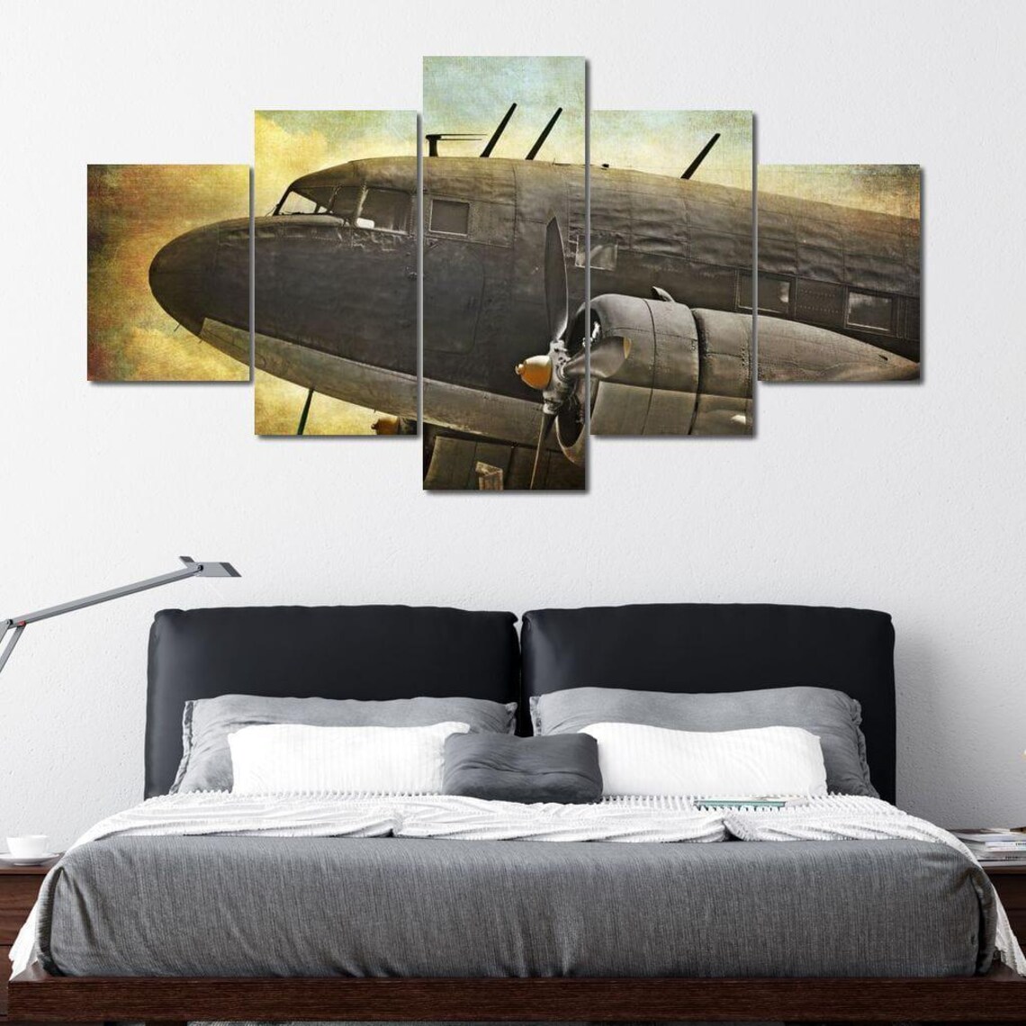 Old Military Aircraft, Vintage Wall Art Print - Image 3